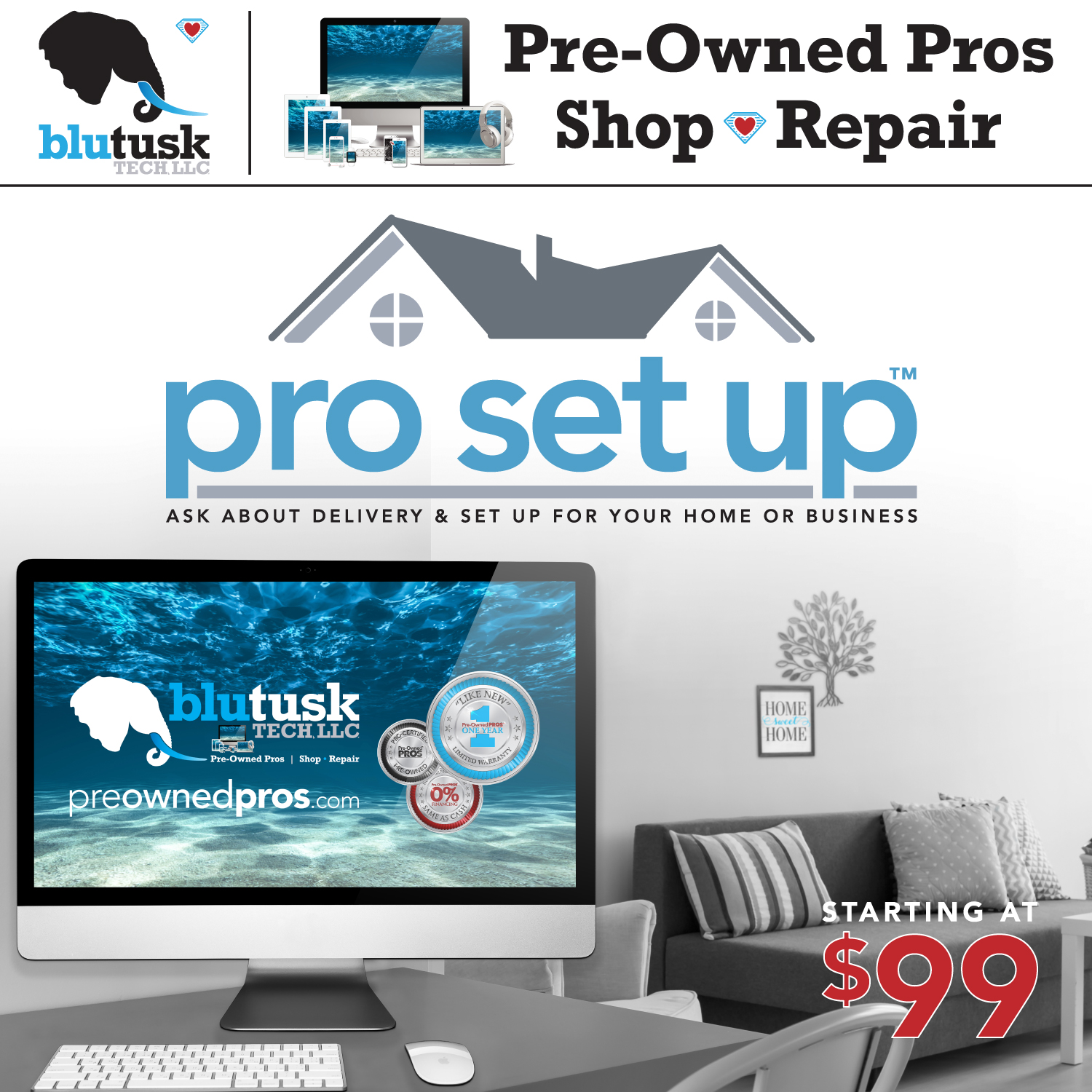 Number 4, In-Store Pro Support, from the top 10 reasons to shop with The Pre-Owned Pros at Blutusk Tech, LLC 