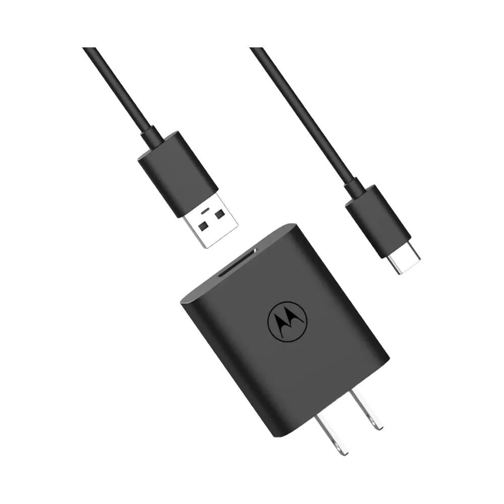 Motorola TurboPower 20W Wall Charger, front view
