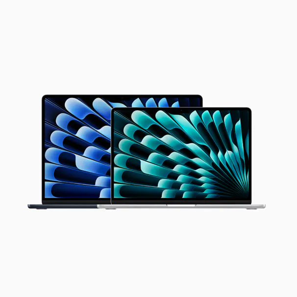 MacBook Air 13-inch (M3) in Silver, front view