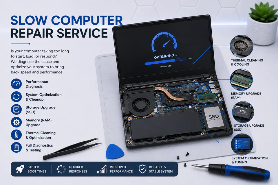 Slow Performance repair reference image