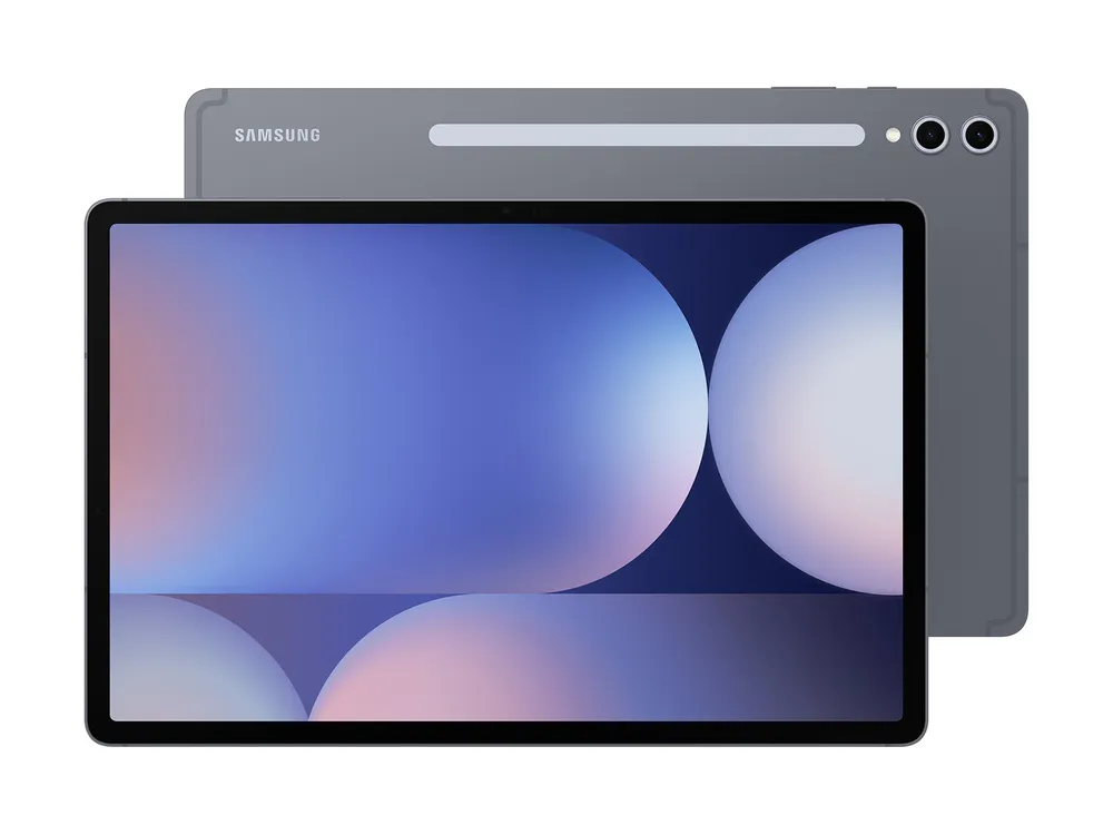 Galaxy Tab S10+ in Moonstone Gray, front view