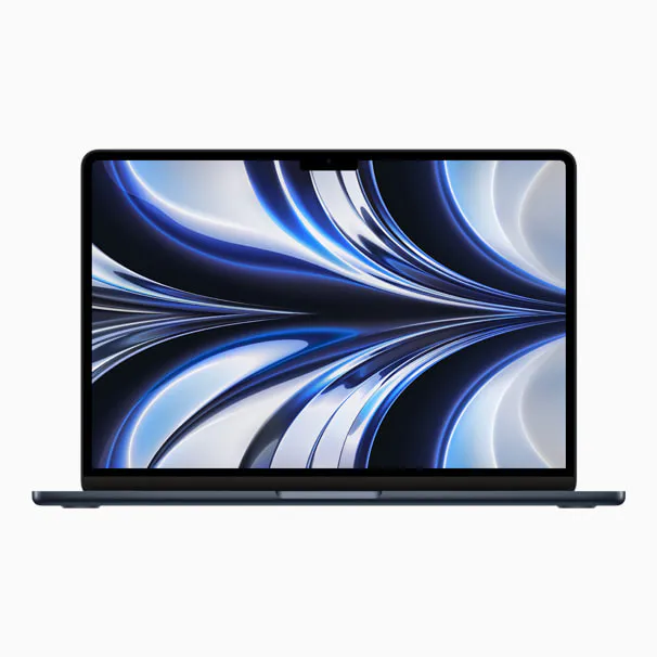 MacBook Air 13-inch (M2) in Silver, front view