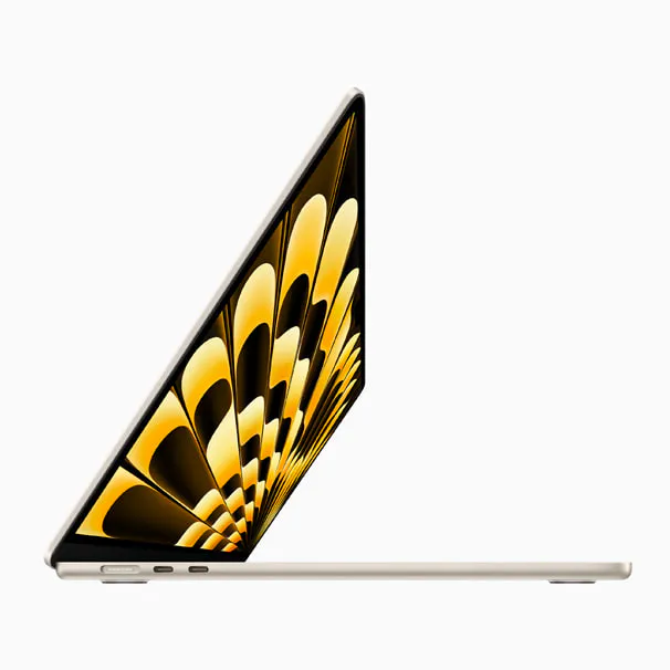MacBook Air 15-inch (M2) in Silver, front view