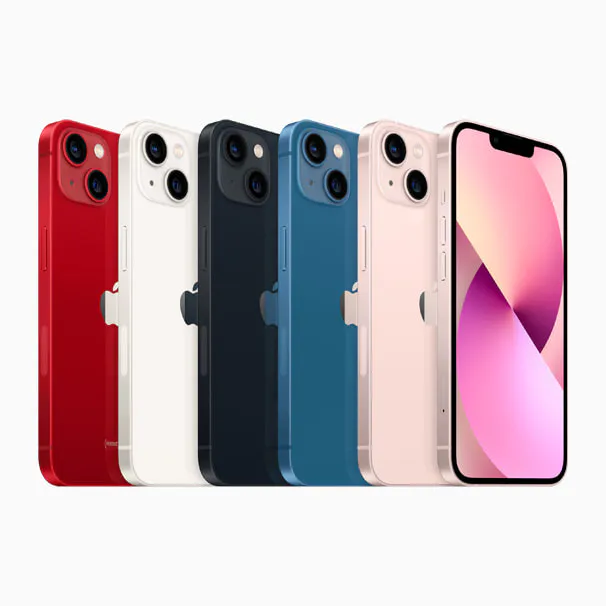 iPhone 13 mini in Midnight, front view