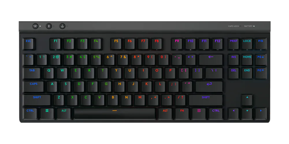 Logitech G515 LIGHTSPEED TKL — Black, front view