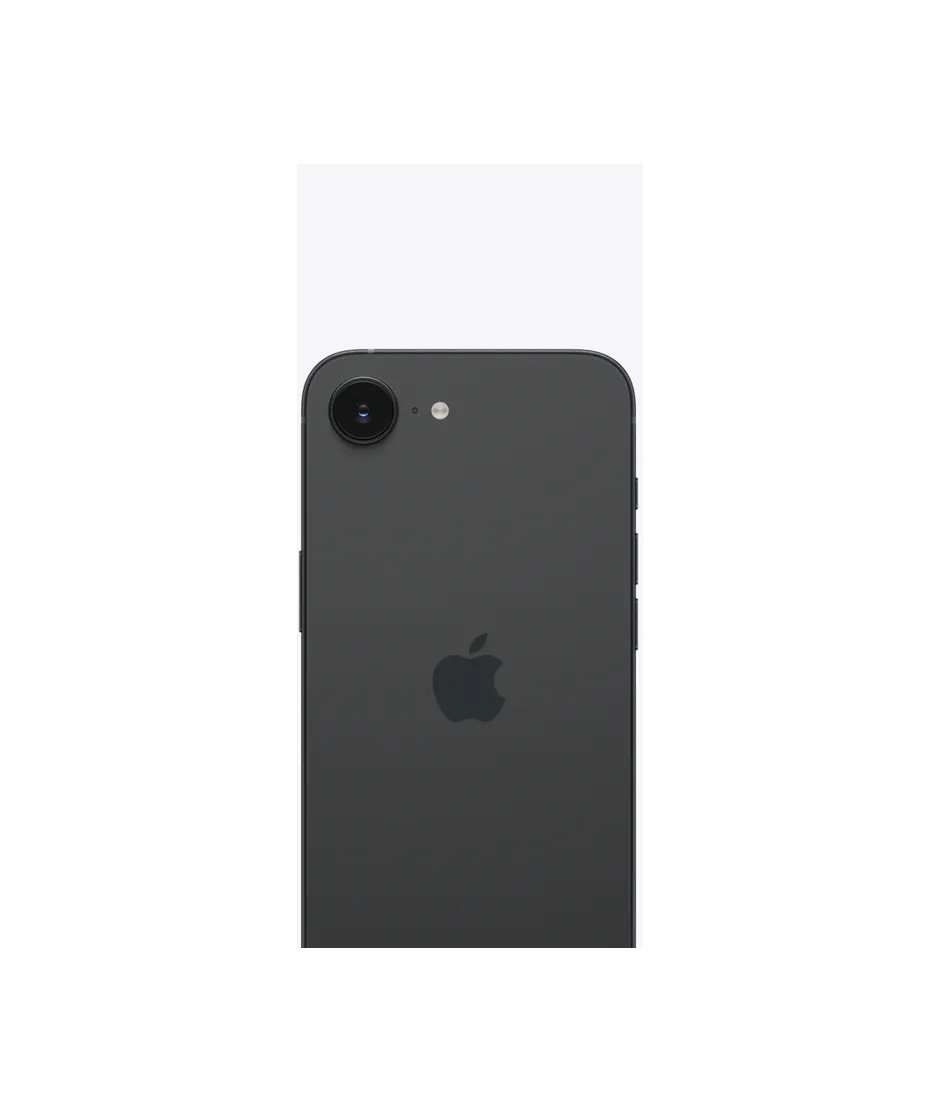 iPhone 16e in Black, front view