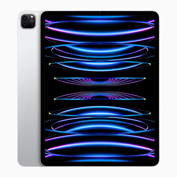 iPad Pro 12.9-inch (M2) in Silver, front view