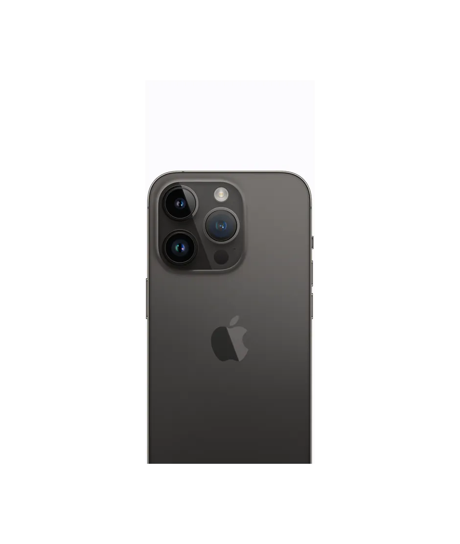 iPhone 14 Pro in Space Black, front view