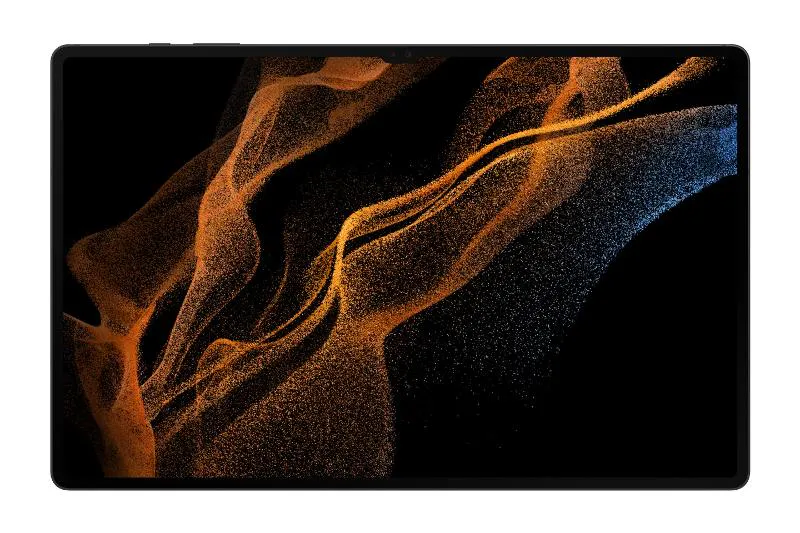 Galaxy Tab S8 Ultra in Graphite, front view