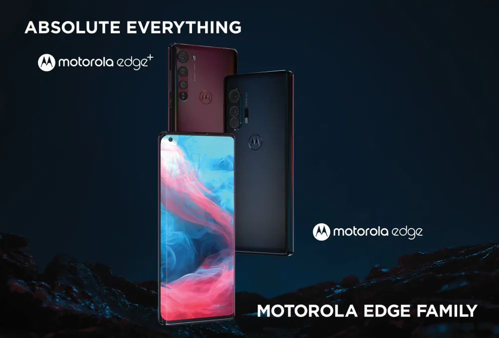Motorola Edge (2020) in Solar Black