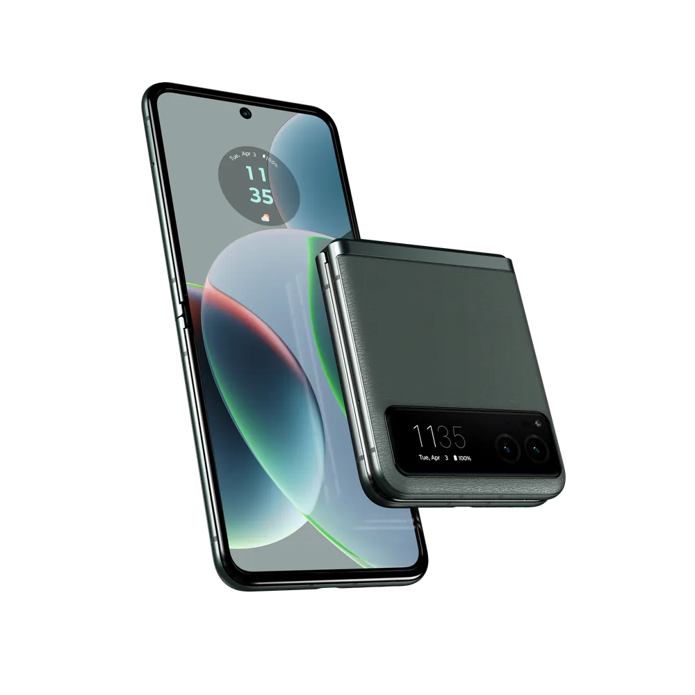 Motorola Razr (2023) in Sage Green