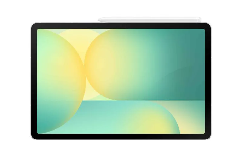 Galaxy Tab S10 FE in Silver, front view