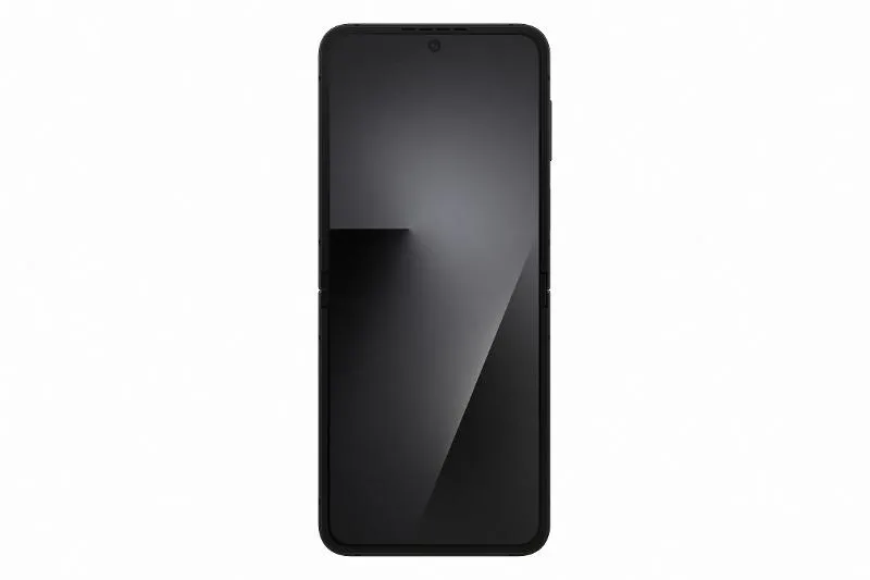 Galaxy Z Flip7 FE in Black, front view