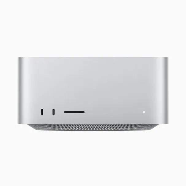 Mac Studio (2025) in Silver, front view