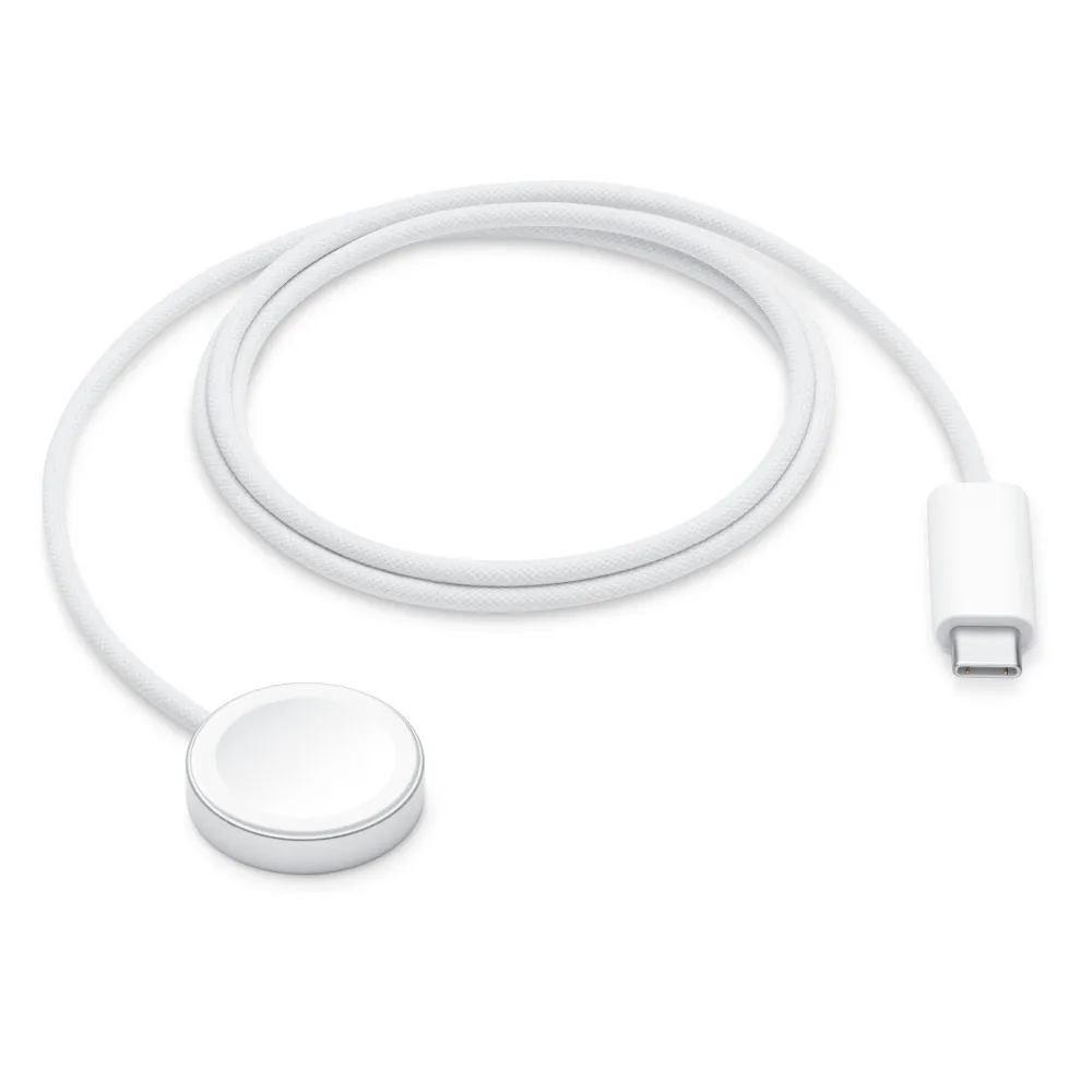 Apple Watch Magnetic Fast Charger to USB‑C Cable, front view