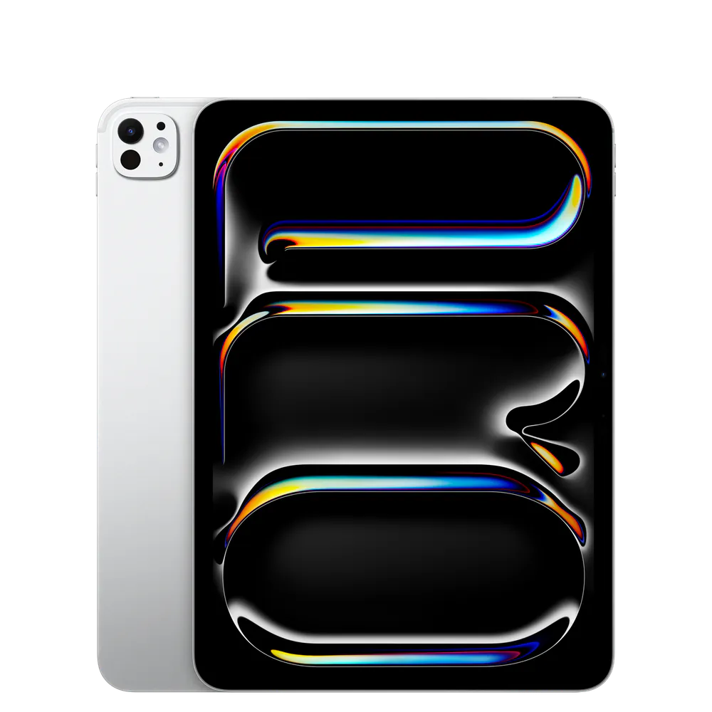 iPad Pro 11-inch (M4) in Silver, front view