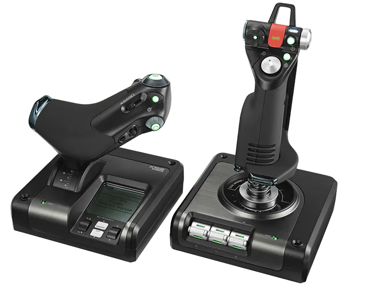 Logitech G X52 Professional HOTAS, front view