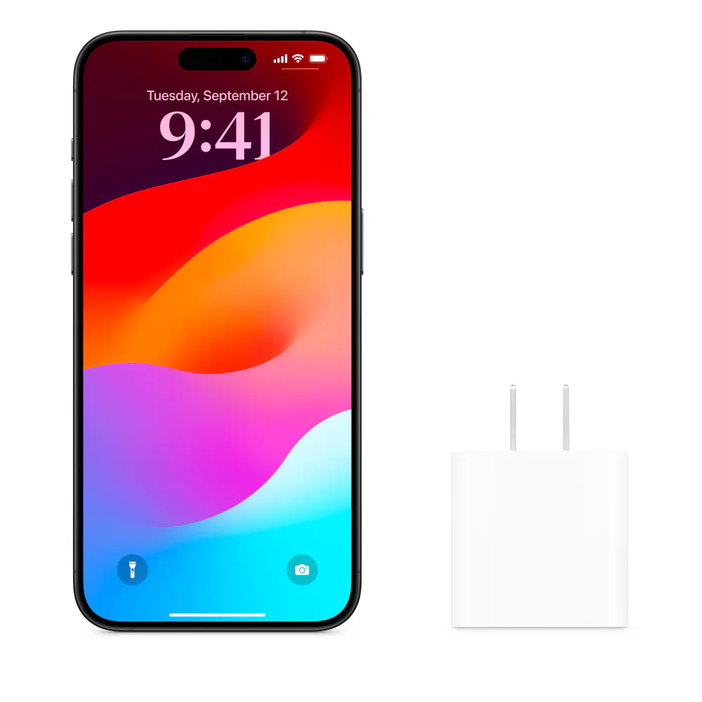 20W USB‑C Power Adapter, front view