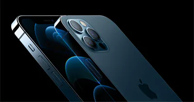 iPhone 12 Pro in Graphite, front view